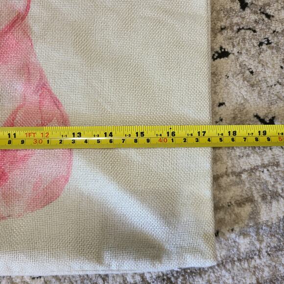 Adorable Pink Pig Pillow Cover-Piglet with Bandana | Farmhouse Decor 15" Square - Picture 5 of 6